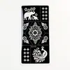 Plantillas de tatuaje de henna transfronterizas, pegatinas de tatuaje de jugo pintadas con spray huecas, papel de plantilla de tatuaje impermeable reutilizable