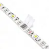 Fita de LED de Baixa Tensão 12V Barra de Luz RGBW Conector Sem Solda Clipe Sem Solda 12mm 5P Clipe de Canto em L
