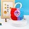 Bolso Bandolera Vanguardia para Hombro Niños Bandolera Bolso de Mano Perla Burbuja Bolso Bandolera de Silicona para Hombro Bolso Gelatina