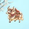Imanes metálicos para refrigerador de Xizang con figuras étnicas, souvenirs turísticos culturales y creativos con temática de yak