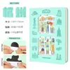 Caderno Personalizado com Carimbo Vazado de Cidade e Ímã de Geladeira, Caderno Vazado para Atrações Turísticas, Diário em Branco para Check-In