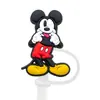 Conjunto de Canudos do Mickey e Pato Donald 8-10mm Tampa de Canudo de PVC Material Ecológico Canudos Mais Vendidos