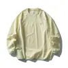 Camiseta ligera y holgada de secado rápido para deportes al aire libre en otoño e invierno, con bloques de color, que absorbe la humedad y es transpirable, capa base unisex, cuello redondo, manga larga