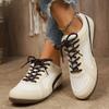 Zapatos Casuales Retro con Cordones de Encaje de Talla Grande para Mujer, Zapatos Planos de Talla Grande para Exportación Transfronteriza
