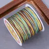 Boting No. 72, estilo chino, teñido en degradado, hilo de jade colorido para pulseras, collares, colgantes y joyería hechos a mano