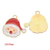 Série de Natal Popular Transfronteiriça Pingentes de Esmalte Desenho Animado Acessórios de Joias de Liga DIY Charms para Colar Pulseira