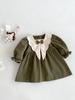 Vestido estilo academia para niñas de estilo coreano, primavera y otoño para niños, estilo occidental, vestido de princesa vintage para bebés, moda infantil.