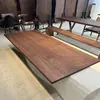 Tampo de Mesa DIY em Madeira Maciça Placa de Noz Preto Placa de Olmo Madeira Natural Madeira Cerejeira Madeira Freixo Placa Grande Material de Madeira para Divisória