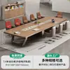 Mesa de Conferencias Mesa Larga Muebles de Oficina Simples Modernos Mesa de Entrenamiento para Negociación Mesa Grande de Recepción de Oficina Combinación