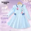 Vestido de Dibujos Animados Transfronterizo para Niñas Primavera y Otoño 2024 Nuevo Estilo Coreano Niños Grandes Falda Polo Vestido de Princesa para Niños