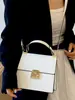 Bolso Bandolera Sencillo y Elegante 2026 Verano Nuevo de Moda Bolso de Mano para la Oficina y el Trayecto Bolso Cuadrado Pequeño Estilo Coreano Color Sólido Bolso de Hombro