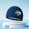 Gorro de natación infantil de PU con estampado de dibujos animados, impermeable, no restrictivo, transpirable, alta elasticidad, adecuado para niños y niñas, suministro directo del fabricante
