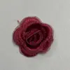 Patches Florais de Renda Bordados em 3D de Rosas, Patches de Organza para Decorar Roupas, Tecido de Renda para Conserto de Vestidos de Noiva e Casacos