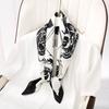 Bufanda Nueva Ins Bufanda Cuadrada Pequeña para Mujer Versátil Primavera y Otoño Accesorios para Ropa de Negocios Estilo Coreano Bufanda Literaria Bufanda