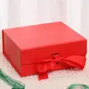 Caja de Regalo Plegable de una Pieza Personalizada OEM con Cierre Magnético y Cinta, Caja de Regalo para Souvenirs, Suministro Exclusivo Transfronterizo
