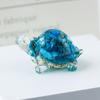 Animal de cristal natural, cristal blanco, linda tortuga pequeña, joyería decorativa creativa para escritorio, artesanías, adornos para coche