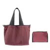 Bolsa de Compras Grande Ecológica Bolso de Hombro de Moda con Cierre de Cordón Plegable Portátil Bolsa Tote Gran Capacidad Bolsa para la Compra del Supermercado
