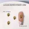 Novo Estilo Chinês Estilo Zen Antigo Ouro Real Mão de Buda Cinco Vias Deus da Riqueza Zircônia Joias para Nail Art Cobre Inlay Zircônia Buda Unha DIY