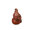 Madera de Azufaifo Golpeada por el Rayo Nueva Calabaza con Forma de Dragón Pie de Mango Tallado en Madera Maciza Año del Dragón del Zodiaco Adorno Creativo Talla en Madera Multi-Bendición
