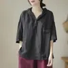 Camiseta de manga larga con capucha de color liso para mujer, estilo nuevo, corte holgado, versátil, manga de tres cuartos, top casual, disponible en amarillo, caqui y negro