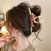 Nuevo estilo primavera y verano pinza de tiburón grande para mujer con un toque de alta gama, no daña el cabello, pinza de pelo para la nuca, accesorio para el cabello