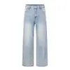 Jeans de moda callejera retro estilo japonés Rumeng, unisex, colección de otoño, mezclilla lavada, corte holgado, pantalones casuales versátiles para parejas