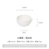 Prato Cerâmico Personalizado Preto Fosco e Branco Bicolor, Prato para Condimentos em Formato de Gota d'Água, Prato para Temperos de Hot Pot, Prato para Molho de Soja e Vinagre, Prato para Molhos