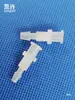 Sanglian LUER Ruer Conector Recto Roscado de Polipropileno PP para Montaje en Panel Consumible Experimental Adaptador de Unión para Montaje en Panel y a Través de Pared