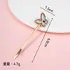 Nova Base para Prendedor de Cabelo DIY em Brocado Song Estilo Chinês com Tampa, Acessórios de Estrela e Borboleta, Presilha Lateral Estilo Antigo