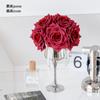 Sala de Transmisión en Vivo al por Mayor Taza de Vino para Cappuccino de Venta Caliente Flor Rosa Flor Artificial Flor Artificial Adornos Decorativos
