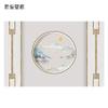 Novo estilo chinês redondo paisagem TV fundo parede papel de parede pintura a tinta paisagem pano de parede sala de estar luz estilo de luxo papel de parede mural
