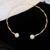 Collar Colgante Geométrico Irregular Transfronterizo Europeo y Americano Lujo Ligero Moda de Gama Alta Diseño Gargantilla Collar de Nicho para Mujeres