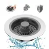 Juego de Filtros para Fregadero de Cocina de Acero Inoxidable 33 en 1 Tapón Pop-Up Antiniebla Canasta Extraíble Universal