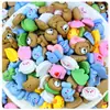 Parche de Accesorios de Resina de Dibujos Animados para Bricolaje, Pegamento en Crema, Paquete de Materiales para Fundas de Teléfono Móvil y Joyería, Pato de Goma Mixto, Pinza para el Cabello Infantil