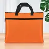 Jerry 5840 Bolsa Portátil para Documentos A4 Bolsa para Reuniones de Oficina Color Sólido Tela Oxford Lona Bolsa Impermeable para Documentos Impresión