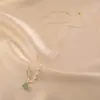 Colar de Pérolas de Jade Hetian Feminino Verão Luxo Acessível Nicho Corrente para Clavícula Feminino Pingente de Alto Padrão Elegante Retrô Colar de Luxo Acessível