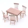 1:12 Armario de Cocina de Madera Miniatura para Casa de Muñecas Modelo Accesorio para Fotografía Estantería de Seis Niveles Vitrina Estante de Madera