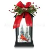 Decorações de Natal novas transfronteiriças Luzes de Vento Layout de cena de Natal Ornamentos de parede de forno Guirlanda atacado Castiçal luzes de vento
