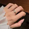 Anel de Moissanita Cor de Ovo de Pombo de Luxo Leve Estilo Francês Anel Oval de Prata S925 para Casamento, Uso Diário e Presente Joias de Prata