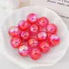 [Paquete de 20-40 Piezas] Cuentas Redondas de Azúcar Doble con Agujero Pasante en Forma de Corazón de 16 mm para Cadenas de Teléfono Materiales de Bricolaje Cuentas Sueltas Hechas a Mano Joyería