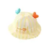 Bebés niños y niñas primavera y verano lindo súper lindo malla transpirable sombrero de pescador protección solar sombrero para el sol infantil 1-2 años