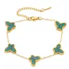 Pulsera de Acero de Titanio Mariposa de Venta Caliente Transfronteriza para Mujer Popular en Ins Diseño de Nicho Moda Estilo Elegante Chapado en 18K No se Desvanece