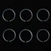 Atacado de Piercings de Nariz Transparente Invisível Transfronteiriços, Argolas de Nariz Simples Redondas Personalizadas para Piercing de Estudante, Argolas de Nariz Transparentes Anti-Obstrução