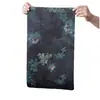 Novo Tapete Impermeável para Mesa de Chá com Estampa Floral Estilo Chinês, Acessórios para Conjunto de Chá, Caminho de Mesa Impermeável para Preparo de Chá a Seco, Tapete de Chá Impermeável