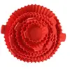 Freidora de Aire Transfronteriza Molde de Silicona para Hornear AirFryerSiliconePot Bandeja Redonda de Silicona para Freidora de Aire