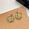Nuevos Pendientes Vintage de Estilo Chino para Mujer Nicho de Alta Gama Elegantes Elegantes Aretes Simples Nuevos de Aguja de Plata Esterlina Joyería para la Oreja