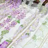 Encaje Glicina Iris Accesorios Bordado Pesado Bordado Manga Cuello Dinastía Han Borde de Cortina de Organza DIY