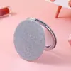 Espejo de Maquillaje Plegable Espejo de Maquillaje Portátil Niñas Lindo Simple Redondo Portátil para el Hogar Doble Uso Espejo Plegable