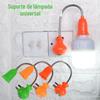 Suporte de lâmpada com interruptor integrado luminária de cabeceira rosca e27 linha de extensão universal alongada suporte de lâmpada criativo com interruptor luz noturna