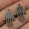 24X15Mm 1.5g Acessórios de Joias Multicores Materiais Atacado Pingente de Palma Hansa